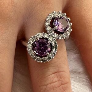 925 sterling Silver Amethyst stone   Ring